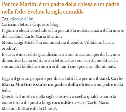 Una proposta e un blog da seguire